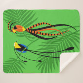 Helle, farbenfrohe Vögel des Paradieses Sherpadecke (Vorderseite (Horizontal))