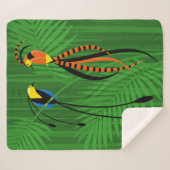 Helle, farbenfrohe Vögel des Paradieses Sherpadecke (Vorderseite (Horizontal))