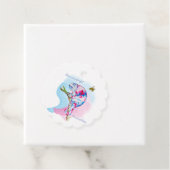 Helle, farbenfrohe Wasserfarbe Chamäleon und Biene Geschenkanhänger (Beispiel)