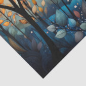 Helle, farbenfrohe, weißliche Herbstblätter dekoup Seidenpapier (Detail)