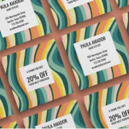 Helle, farbenfrohe Wellenbrecher handgefertigt Chi Rabattkarte