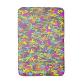 Helle, farbenfrohe Wirbel auf dunkelgrauem Speiche Badematte (Vorderseite Vertikal)