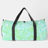 Helle, farbenfrohe, Wirble Abstrakte Boho-Marmor Duffle Bag (Rückseite)