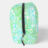 Helle, farbenfrohe, Wirble Abstrakte Boho-Marmor Waschbeutel (Rechts)