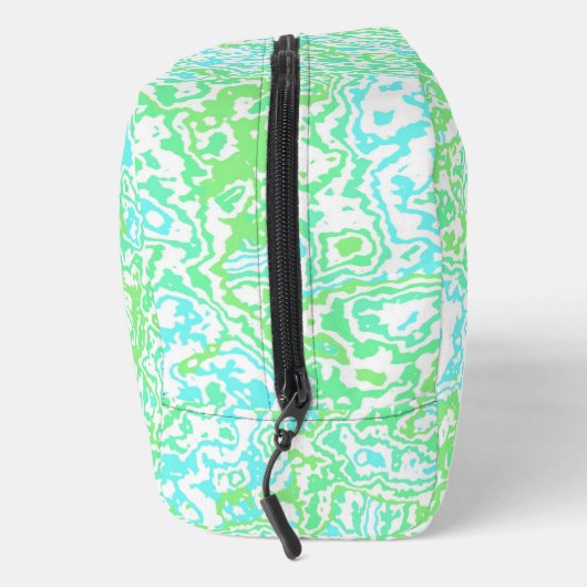 Helle, farbenfrohe, Wirble Abstrakte Boho-Marmor Waschbeutel (Rechts)