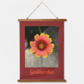 Helle Farbenspiel Gaillardia Blume Fotografie Wandteppich Mit Holzrahmen (Vorderseite)