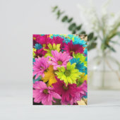 HELLE, FARBHAFTE BLUME EINLADUNG (Stehend Vorderseite)