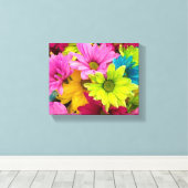 HELLE, FARBHAFTE BLUME LEINWANDDRUCK (Insitu (Holzboden))