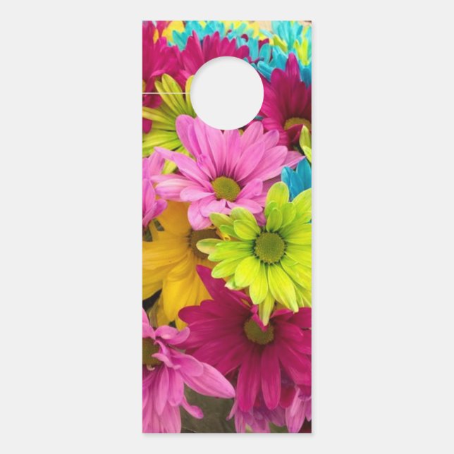 HELLE, FARBHAFTE BLUME TÜRANHÄNGER (Vorderseite)