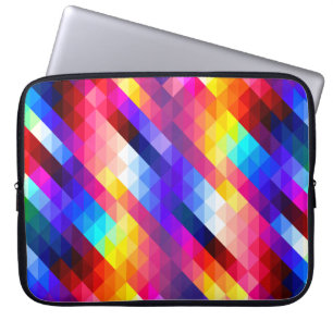 Helle Farbige Abstrakte Geometrische Muster Laptopschutzhülle