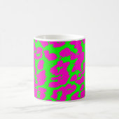 Helle, farbige Abstrakte Geparden Kaffeetasse (Mittel)