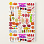 Helle Farbige Candies Fun Notebook Notizblock (Rückseite)