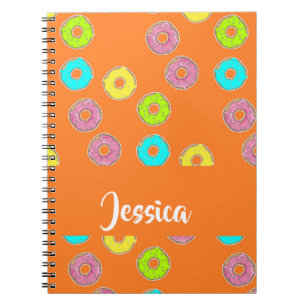 Helle, farbige Donuts Notizblock