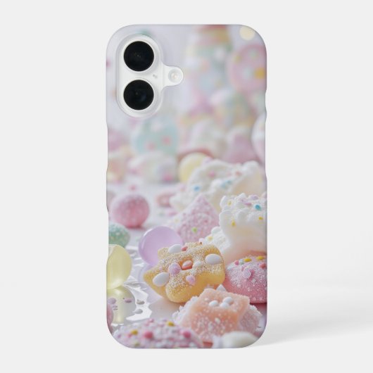 Helle, farbige Formen iPhone 16 Hülle (Rückseite)