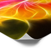 Helle farbige Hibiskus-Blume Poster (Ecke)