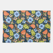 Helle Farbige Moderne Schöne Blumen Muster Geschirrtuch (Horizontal)
