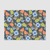 Helle Farbige Moderne Schöne Blumen Muster Seidenpapier (Vorderseite)