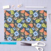 Helle Farbige Moderne Schöne Blumen Muster Seidenpapier (Handwerk)