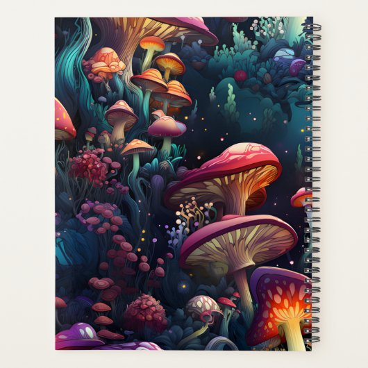 Helle, farbige Pilze Planer (Rückseite)