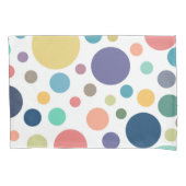 Helle, farbige Polka-Punkte Kissenbezug (Vorderseite-Links)