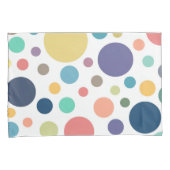 Helle, farbige Polka-Punkte Kissenbezug (Vorderseite-Rechts)