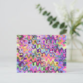 Helle farbige Postkarte (Stehend Vorderseite)