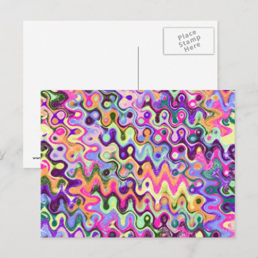 Helle farbige Postkarte (Vorne/Hinten)