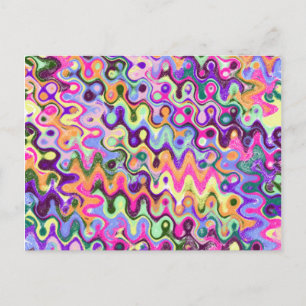 Helle farbige Postkarte