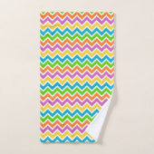 Helle Farbige Regenbogen-Chevron-Muster Badhandtuch Set (Handtuch)