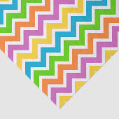 Helle Farbige Regenbogen-Chevron-Muster Seidenpapier (Ausschnitt)