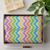 Helle Farbige Regenbogen-Chevron-Muster Seidenpapier (Geschenk)