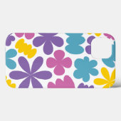 'Helle Farbige Retro Blumen' iPhone 13 Hülle (Rückseite (Horizontal))