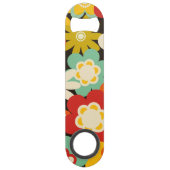 Helle Farbige Retro Süße Blumenmuster Speed Flaschenöffner (Rückseite)
