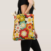 Helle Farbige Retro Süße Blumenmuster Tasche (Von Nahem)