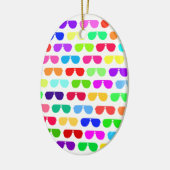 Helle farbige Sommer-Sonnenbrille Keramikornament (Links)