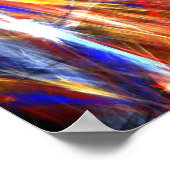 Helle, farbige Striche - Poster (Ecke)