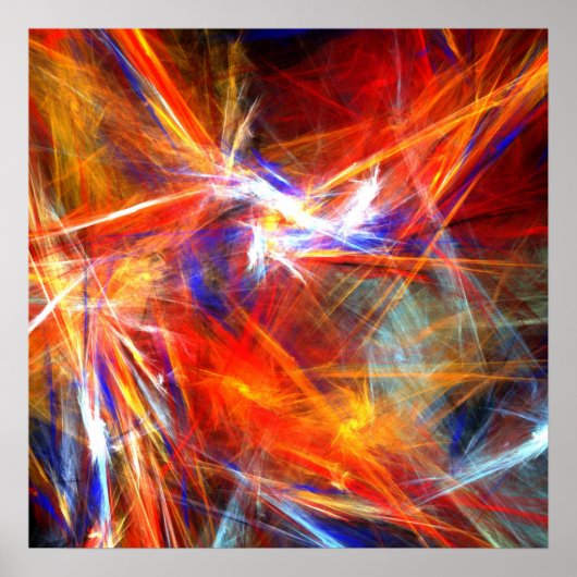 Helle, farbige Striche - Poster (Vorne)