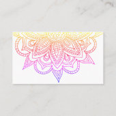 Helle, farbige Visitenkarte, einfach anpassbar Visitenkarte (Rückseite)