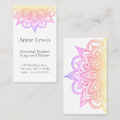 Helle, farbige Visitenkarte, einfach anpassbar Visitenkarte (Vorne/Hinten)