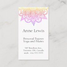 Helle, farbige Visitenkarte, einfach anpassbar