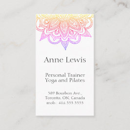 Helle, farbige Visitenkarte, einfach anpassbar Visitenkarte