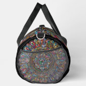 Helle Farbigkeit Mandala Pink Aqua Gelb Blau Duffle Bag (Rechts)