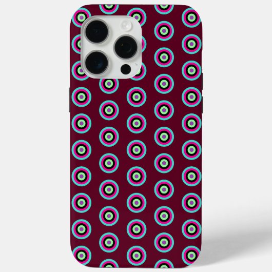 Helle Farbkreise Gehäuse für iPhone 15 Pro Max. Case-Mate iPhone Hülle (Rückseite)
