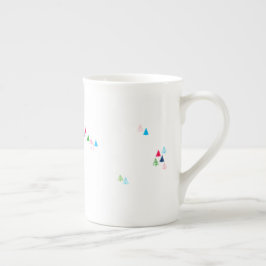 Helle Farbminimales Aquarell-Winter-Waldland Porzellantasse