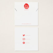 Helle Farbspritze, quadratische Armband-Grafikkart (Vorne & Hinten)