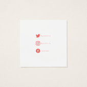 Helle Farbspritze, quadratische Armband-Grafikkart (Rückseite)