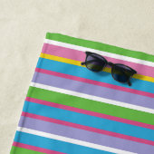 Helle Farbstreifen NAME Moderner Sommerspass Anges Strandtuch (Beispiel)