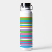 Helle Farbstreifen NAME Moderner Sommerspass Anges Trinkflasche (Rückseite)