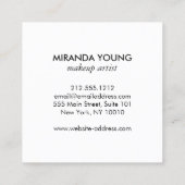 Helle Farbtöne Abstraktes Wasserfarben Quadratische Visitenkarte (Rückseite)