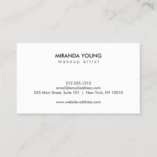 Helle Farbtöne Abstraktes Wasserfarben Visitenkarte (Rückseite)